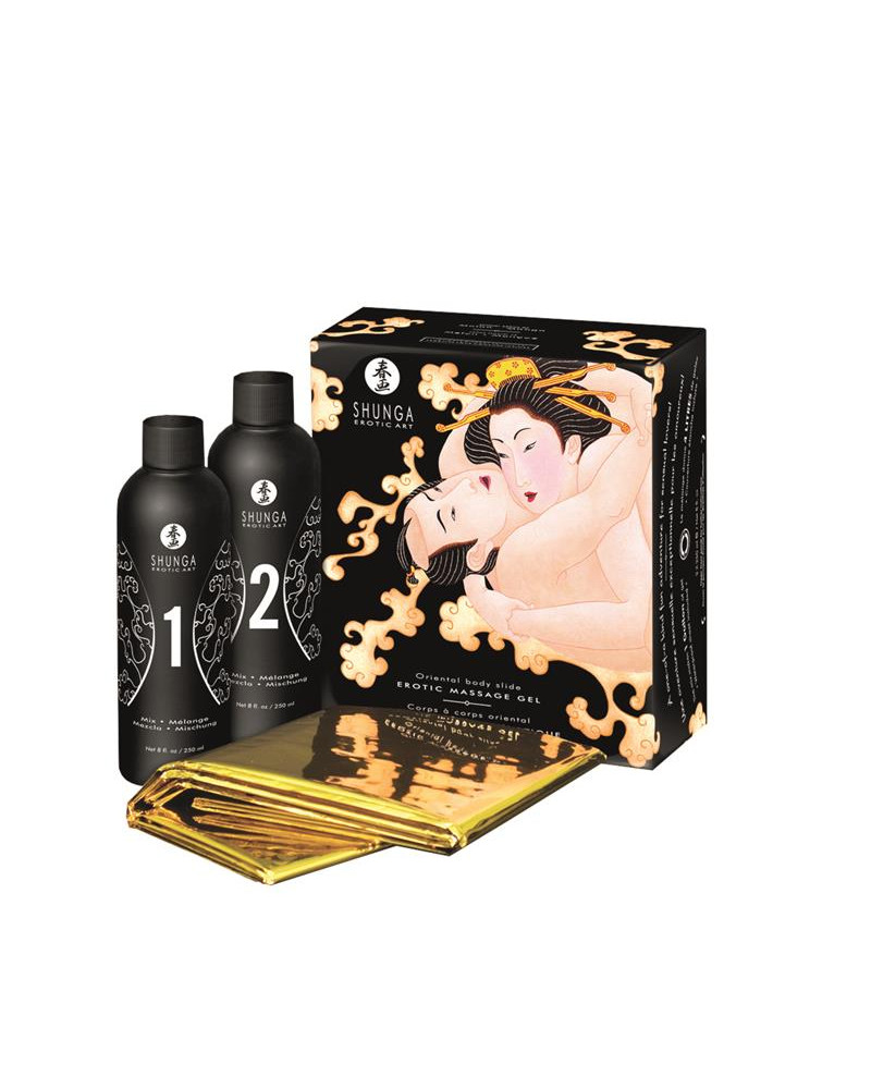 Shunga Kit de Gel de Masaje Aroma a Melon y Mango