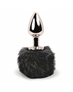 Bunny Tail Plug Anal con Cola Negro