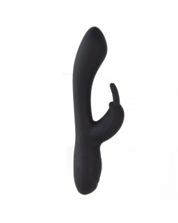 Noir Vibrador Silicona Liquida Inyectada 2 Motores USB