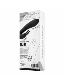 Noir Vibrador Silicona Liquida Inyectada 2 Motores USB