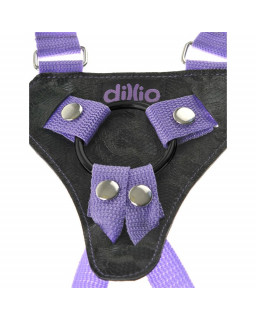 Dillio Arnes con Dildo de 19 cm Color Purpura