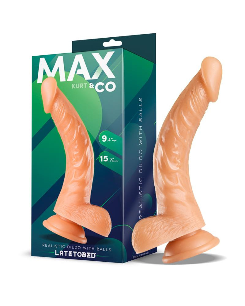 Kurt Dildo Realista con Testiculos Natural 94 24 cm