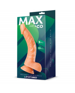 Kurt Dildo Realista con Testiculos Natural 94 24 cm