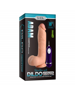 Vibrador Realista Control Remoto Adam 21 cm