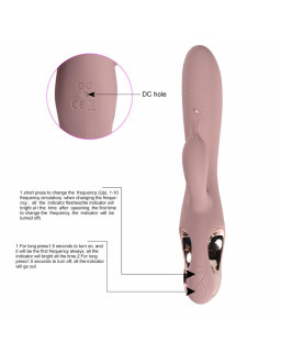 Vibrador Silicona USB Katerina 21 cm