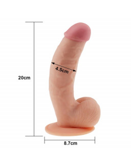 Dildo The Ultra Soft Dude 85 Natural