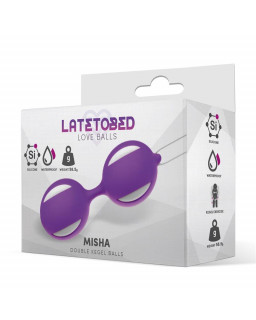 Misha Bola de Kegel Doble Silicona Purpura