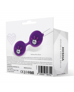 Misha Bola de Kegel Doble Silicona Purpura