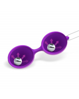 Misha Bola de Kegel Doble Silicona Purpura