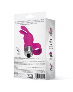 Fingyhop Bala Vibradora con Conejito Silicona Rosa