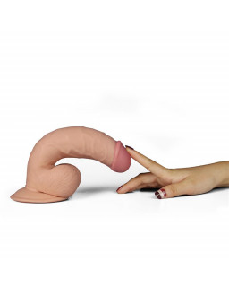 Dildo The Ultra Soft Dude con Vibracion 75 Natural