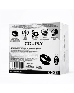 Couply Juguete para Parejas con Control Remoto USB Unibody Silicona Liquida