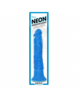 Neon Vibrador de Silicona Wall Banger Azul