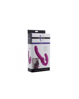 Evoke Vibrador Doble Sin Arnes Purpura