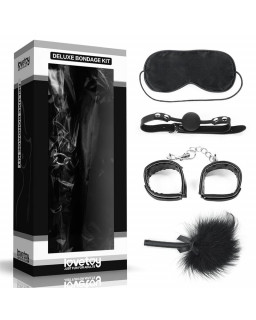 Kit Bondage Deluxe 4 Unidades Negro