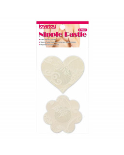 Pack Pezoneras Flor y Corazon Beige