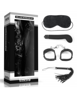 Kit Bondage Deluxe con Vibrador Negro