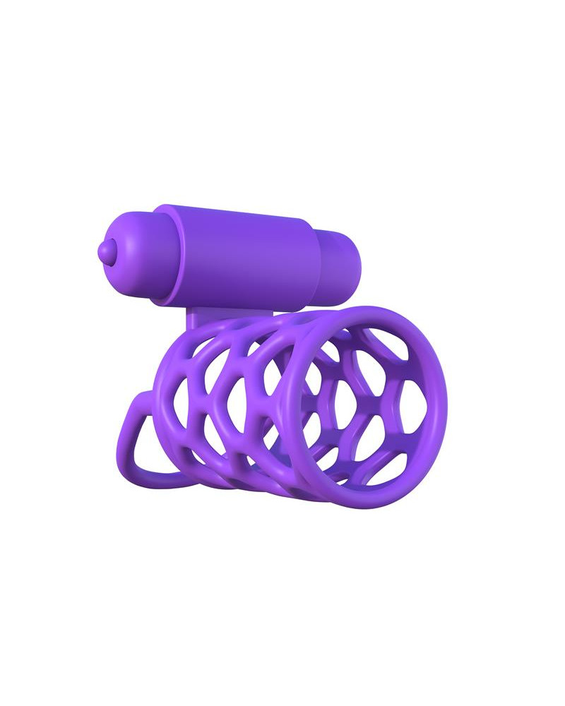 Fantasy C Ringz Anillo Vibrador Jaula para Parejas Purpura