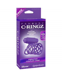 Fantasy C Ringz Anillo Vibrador Jaula para Parejas Purpura