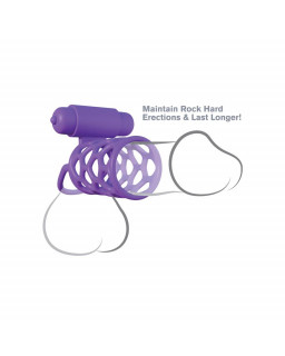 Fantasy C Ringz Anillo Vibrador Jaula para Parejas Purpura