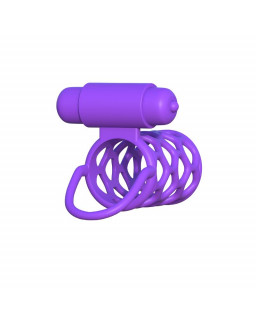 Fantasy C Ringz Anillo Vibrador Jaula para Parejas Purpura