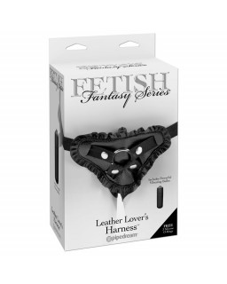 Fetish Fantasy Series Leather Lover s Harness Blac