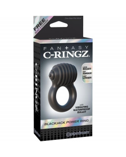 Fantasy C Ringz Anillo Potente Blackjack Color Negro