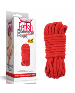 Cuerda Bondage Suave Rojo