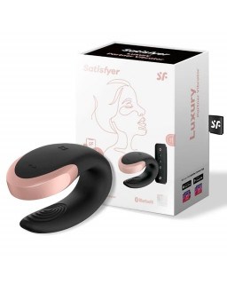 Double Love Luxury Vibrador Para Parejas con App Negro