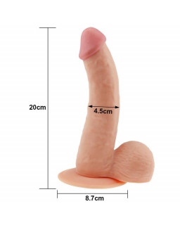 Dildo The Ultra Soft Dude 88 Natural