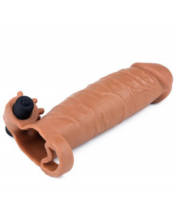 Funda para el Pene con Vibracion Add 2 Pleasure X Tender Marron