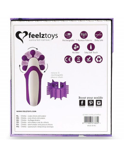 Clitella Estimulador Sexo Oral con Accesorios Purpura