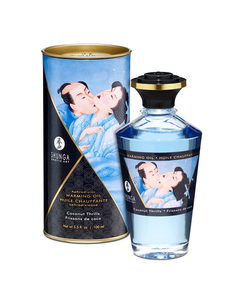 Shunga Aceite de Masaje Efecto Calor Aroma a Coco