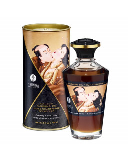 Shunga Aceite de Masaje Efecto Calor Aroma a Creamy Latte