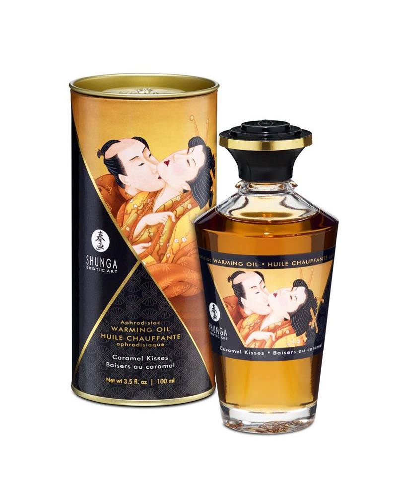 Shunga Aceite de Masaje Efecto Calor Aroma a Caramelo