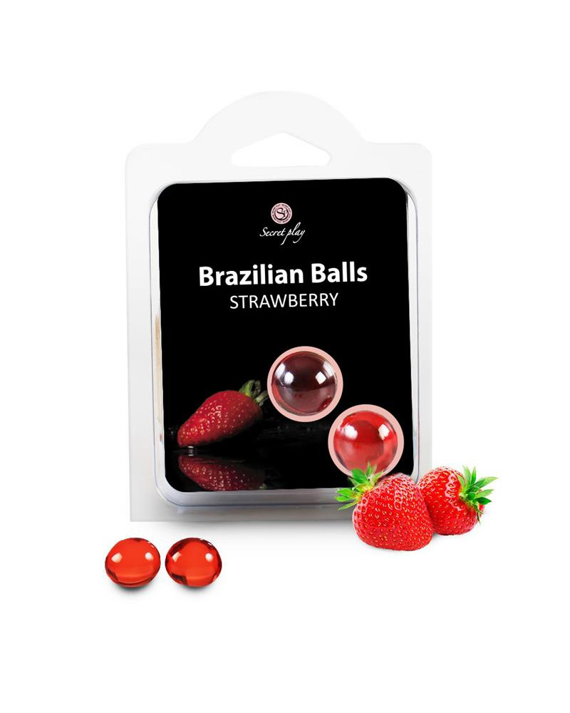 Secret Play Set 2 Brazilian Balls Aroma Fresa