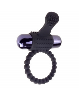 Fantasy C Ringz Super Anillo Vibrador de Silicona Negro