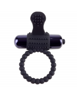 Fantasy C Ringz Super Anillo Vibrador de Silicona Negro