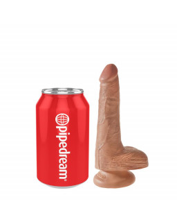 King Cock Pene con Testiculos de 6 Bronceado