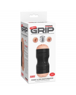 Pipedream Extreme Toyz Masturbador Tight Grip Pussy Ass Color Negro