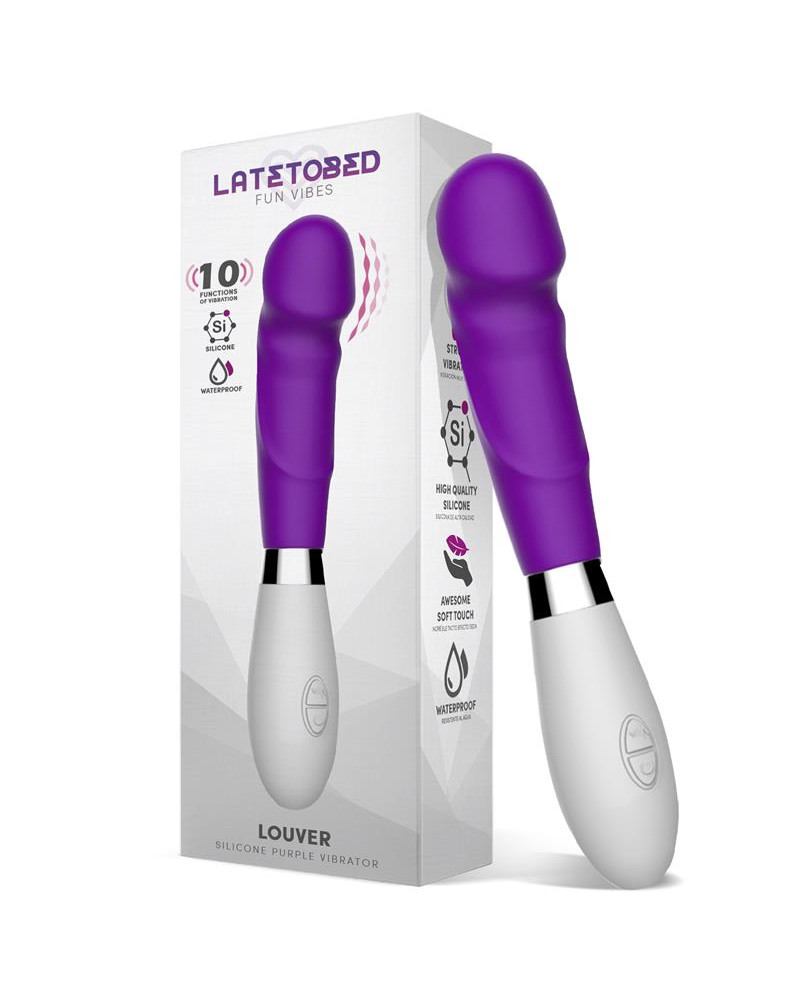 Louver Vibrador Silicona Purpura