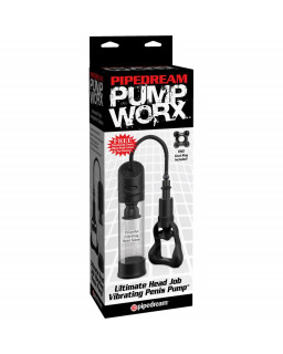 Pump Worx Succioandor Vibrador Ultimate Head Job Color Negro