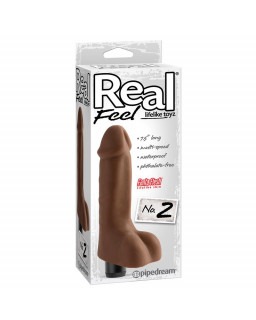 Real Feel Lifelike Toyz Vibrador No 2 Marron