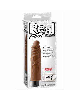 Real Feel Lifelike Toyz Vibrador No 1 Marron