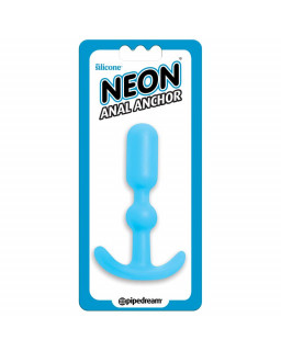 Neon Plug Anal Ancho Azul