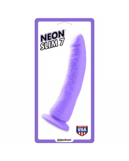 Neon Dildo Slim 7 Purpura