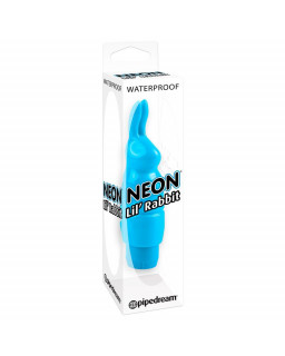 Neon Mini Vibrador Luv Touch Rabbit Azul