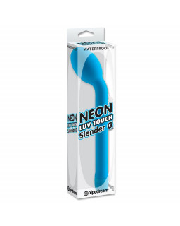 Neon Vibrador Luv Touch Slender Punto G Azul