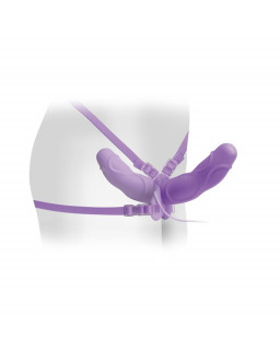 Fetish Fantasy Elite Arnes de Doble Deleite Vibrador Purpura