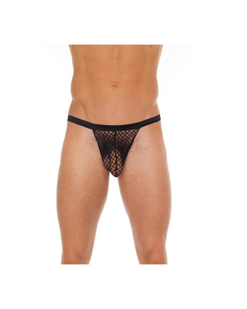 Tanga Rejilla Negro Talla unica